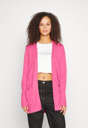 VIRIL OPEN NOOS - Kardigan - fandango pink/dark melange