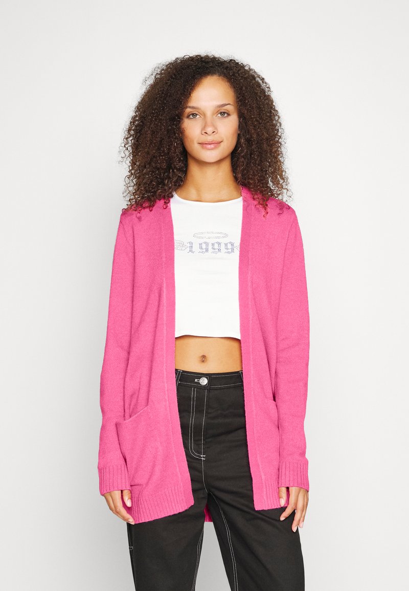 VILA VIRIL OPEN NOOS - Kofta - fandango pink/dark melange