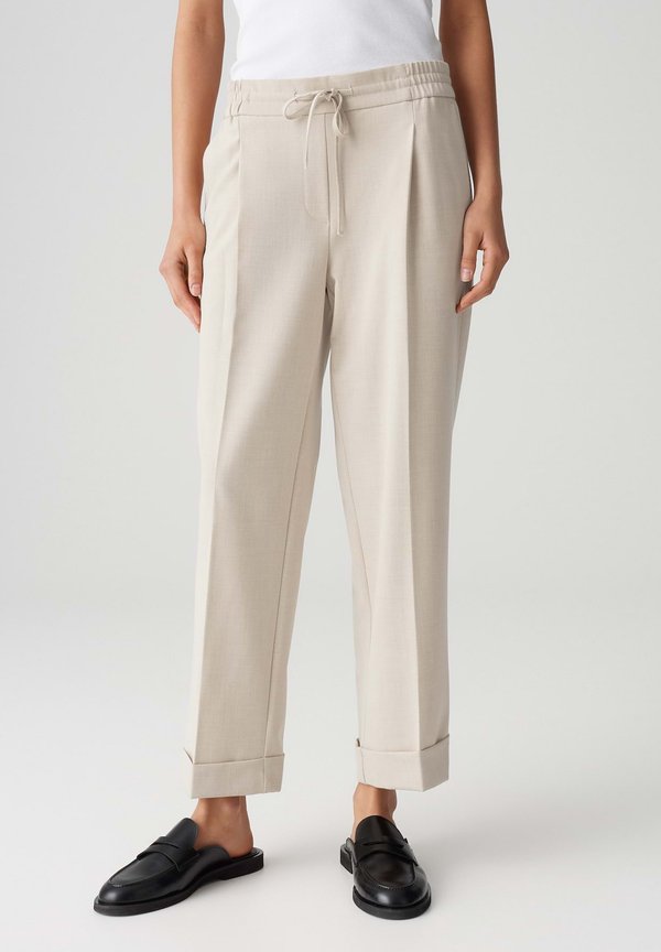 MID RISE CROPPED RELAXED FIT  - Stoffhose - natural glaze