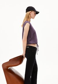 ARMEDANGELS NERAA CRINKLE - Top - blue ash