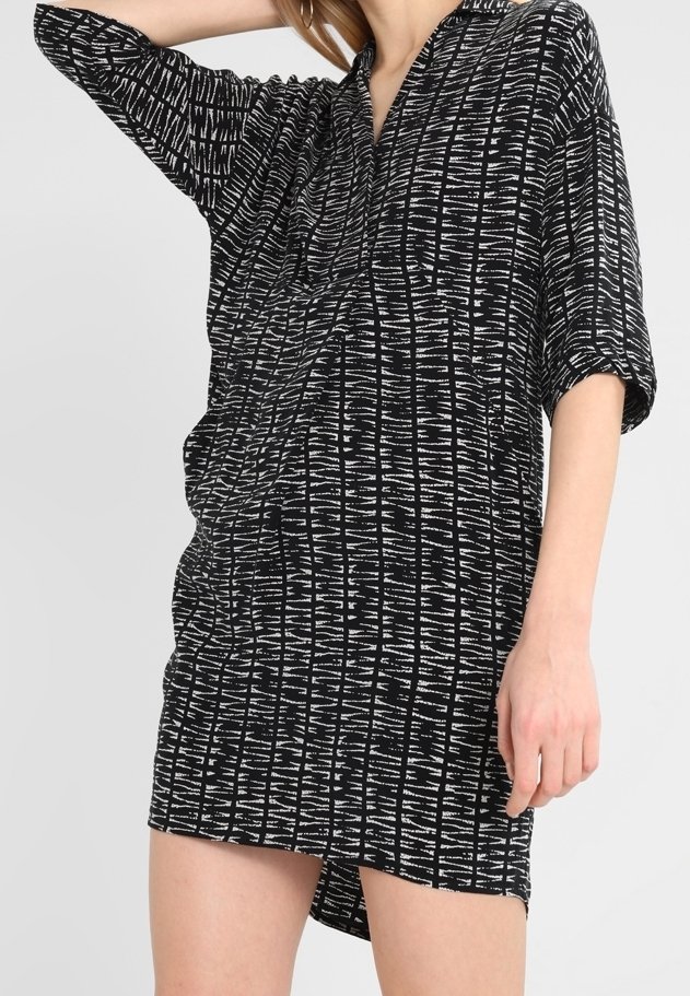 Whistles Robe chemise - mottled black