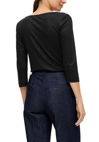 s.Oliver BLACK LABEL SOFTEM - Langarmshirt - schwarz