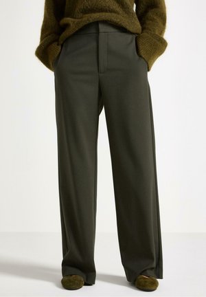 LYKKE WIDE - Pantaloni - dark green