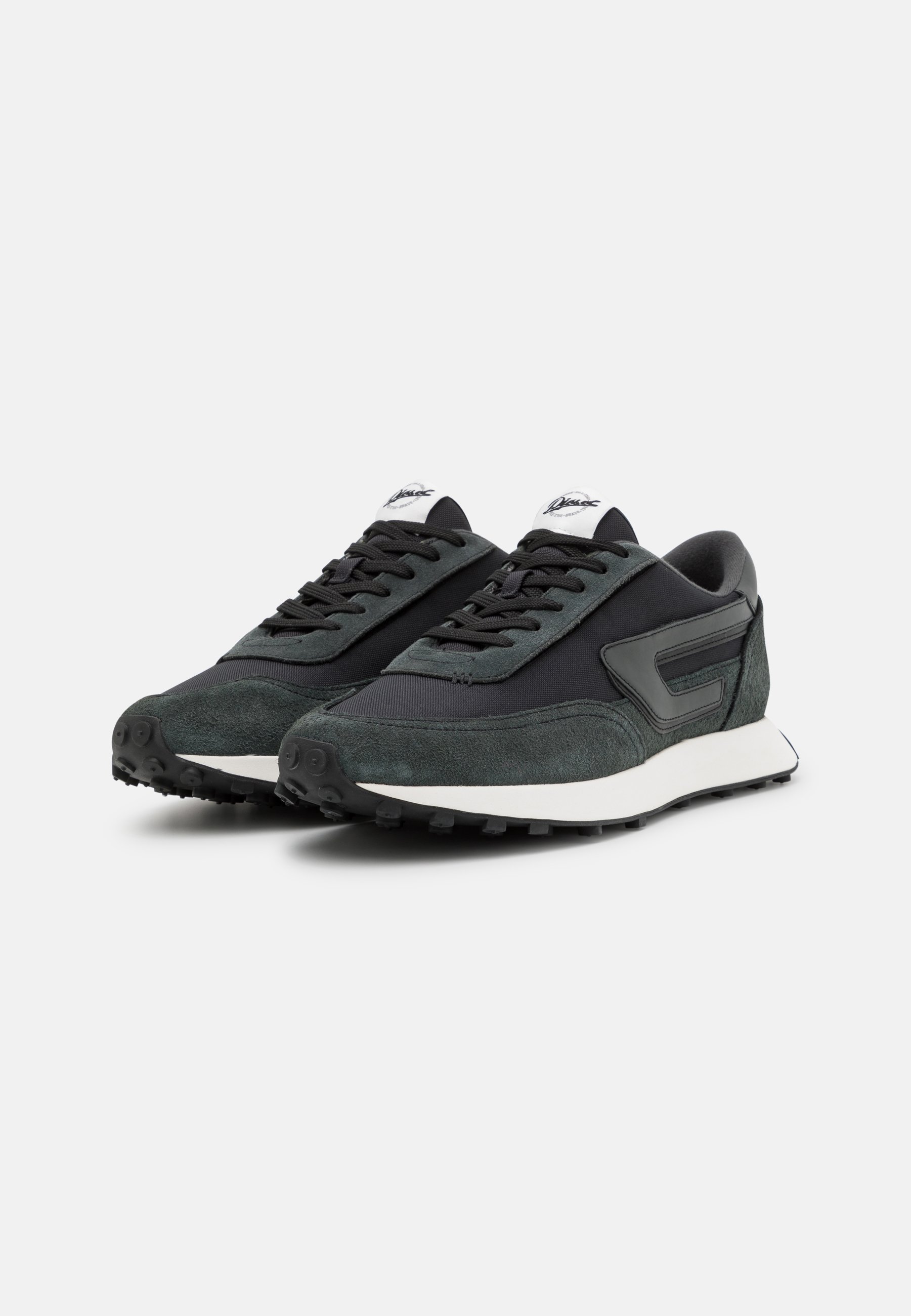 Diesel RACER - Trainers - black/green 