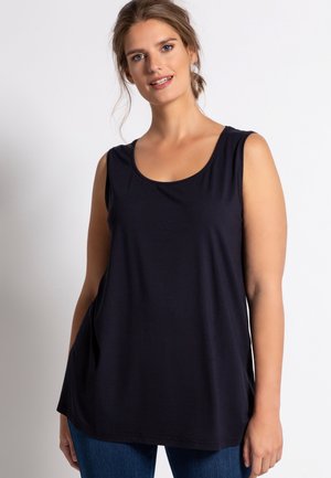 Ulla Popken BREITE TRÄGER  RUNDHALSSEITENSCHLITZE  - Top - dark blue