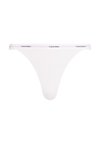 STRING BIKINI COTTON STRETCH RIB - Briefs - white