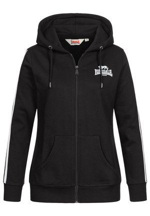 Zip-up sweatshirt - black white