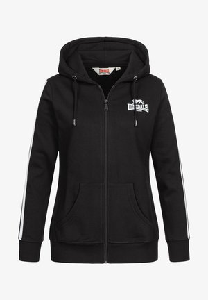 Zip-up sweatshirt - black white