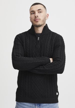 11 Project PRJamelien - Strickpullover - dark grey melange
