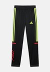 TRAINING PANTS UNISEX - Pantalones deportivos - black/team solar yellow /lucid red