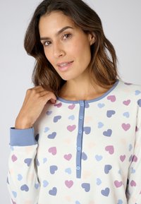 Damart EN INTERLOCK SET - Conjunto de pijama - bleu imp