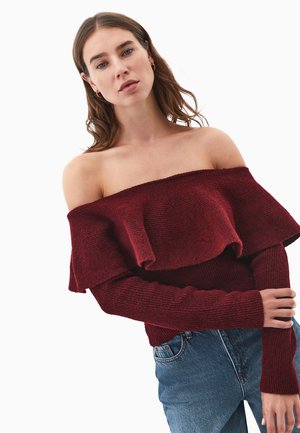OFF-SHOULDER  - Maglione - cabernet