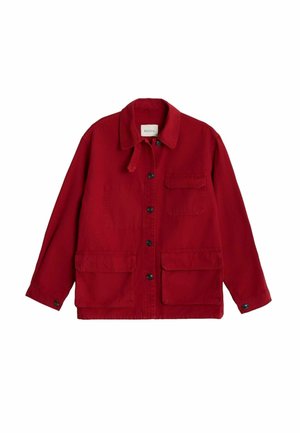 BHOEM, WASHED UTILITY CANVAS JACKET - Let jakke / Sommerjakker - red
