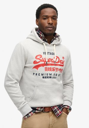 Superdry Hoodie - hellgrau