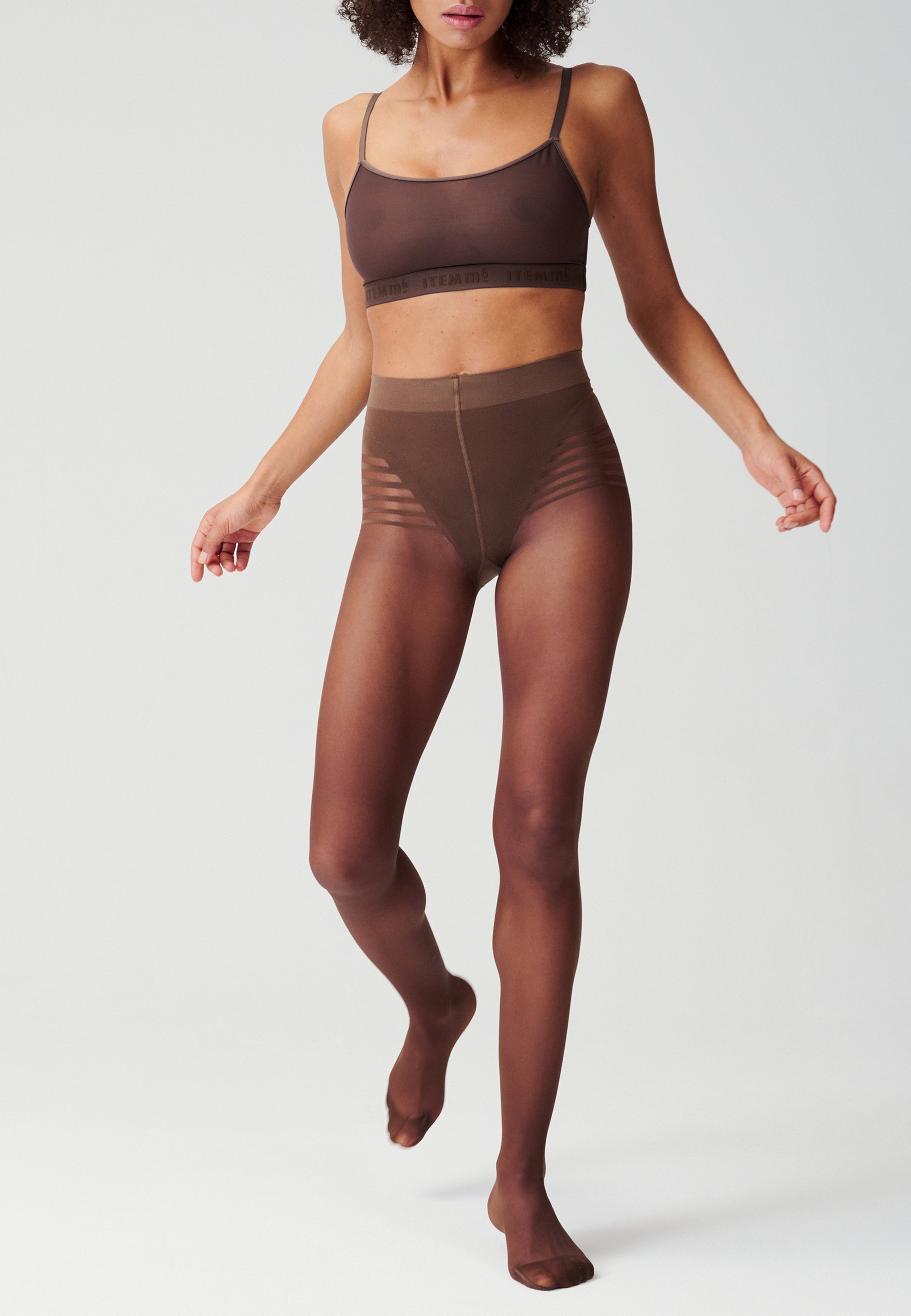 ITEM m6 INVISIBLE SHAPING STRIPES PANTY COMPRESSION TIGHTS 15 DEN  