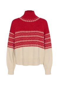 PINAR - Strickpullover - red jacquard