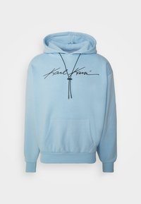 Karl Kani Felpa con cappuccio - light blue