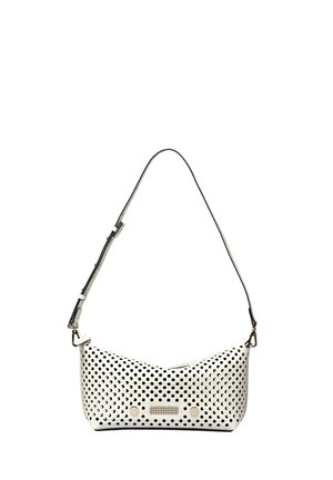 STELLA PERFO CROCO - Cross body bag - light grey navy