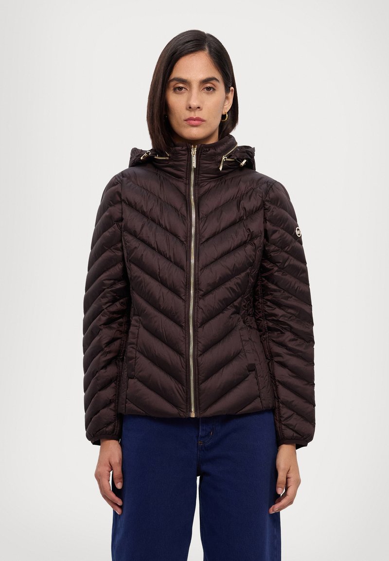 MICHAEL Michael Kors SHORT PACKABLE  - Dunjakke - chocolate