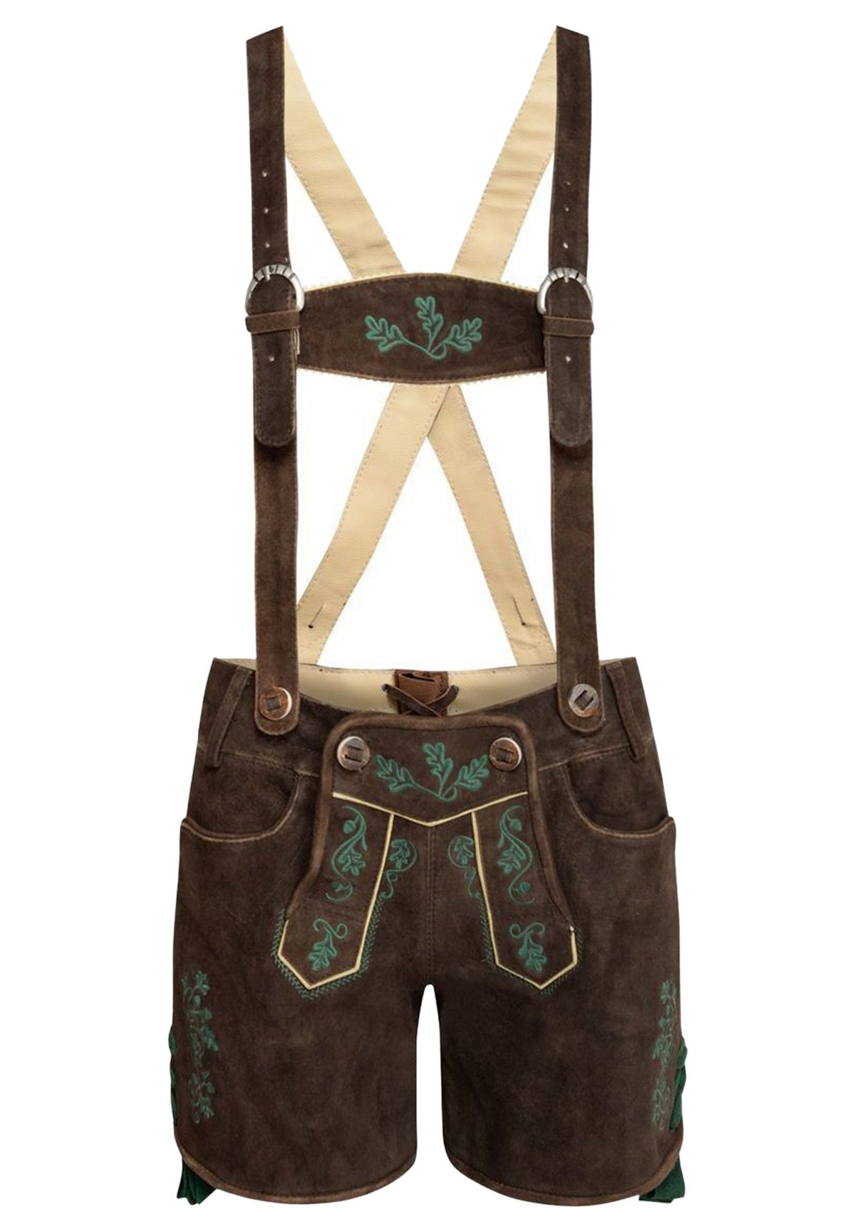 Almsach Damen Mieder CLARA2 Braun - Ärmelloses Mieder Mit Reißverschluss Größe 36