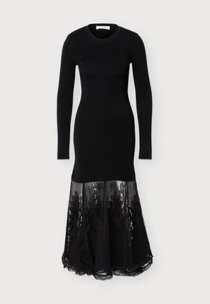 Sea, VALI MIXED MEDIA DRESS - Robe longue - black