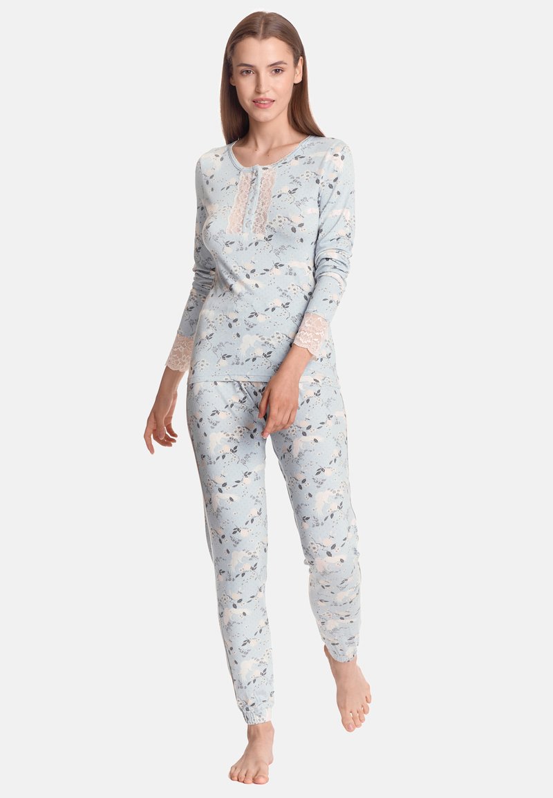 Vive Maria DAWN - Nachtwäsche Set - blau allover/blau - Zalando.de