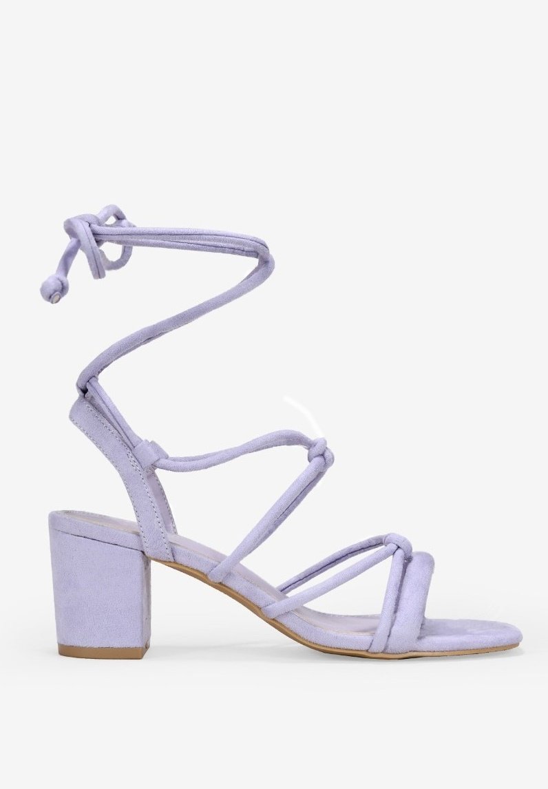 Heel Zapatos Lilas Tacon Zapatos Destalonados Zapatos De Tacon