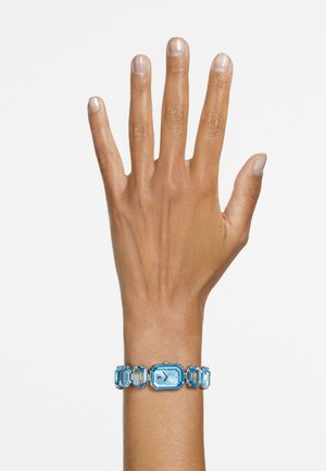 Swarovski, WATCH, OCTAGON CUT BRACELET, BLUE, STAINLESS STEEL - Uhr - blue