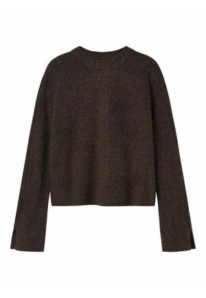 LMTD STRICKPULLOVER GERIPPTER RELAXED FIT - Džemperis - chocolate brown