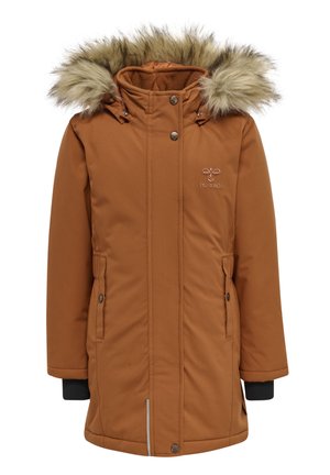 Hummel LLEAF TEX - Winter coat - iris/red