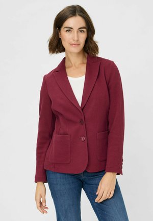MIT REVERSKRAGEN - Blazer - bordeaux