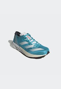 adidas Performance ADIZERO ADIOS 8 - Sapatos para corrida em estrada - lucid cyan/footwear white/bright red