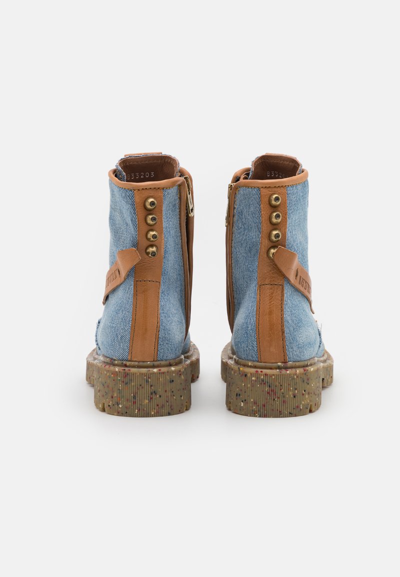 A.S.98 RECY - Plateaustiefelette - blue/camel/blue denim - Zalando.de