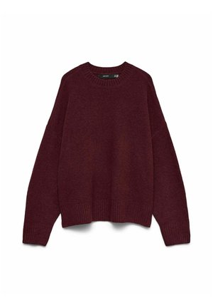 Vero Moda, VMBOOM LS O-NECK PULLOVER GA NOOS - Pullover - windsor wine
