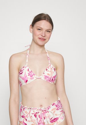 Seafolly ROAD DRAWSTRING HALTER BRALETTE - Sutien costum de baie din două piese - parfait pink