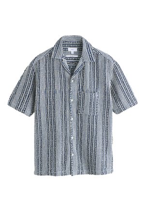 Next, REGULAR FIT - STRIPE SHORT SLEEVE  - Camicia - blue