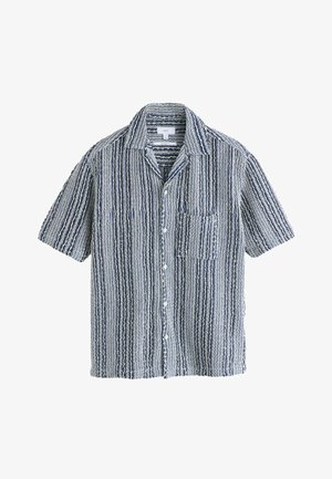 Next, REGULAR FIT - STRIPE SHORT SLEEVE - Camicia - blue