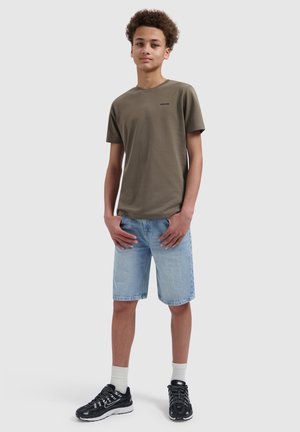 Ballin, REGULAR FIT CREWNECK SS T-SHIRTS - T-shirt print - dark brown
