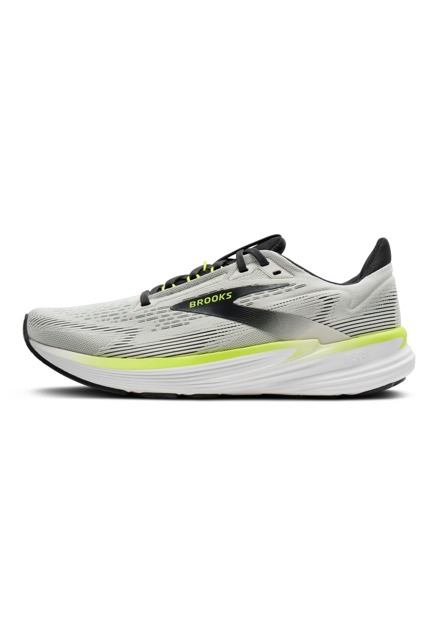 Brooks Gray Running Shoes with Yellow Soles Brooks Ariel GTS 24 Walking Shoes Help Me Hit 10,000 Steps Daily main image 4