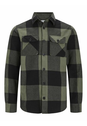 Jack & Jones OVER KARIERTES - Camicia - dusty olive