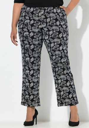 PAISLEY, ELASTIKBUND - Broek - black