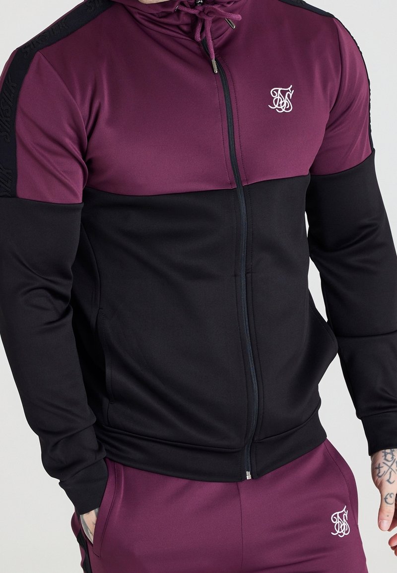 SIKSILK Sudadera con cremallera - black