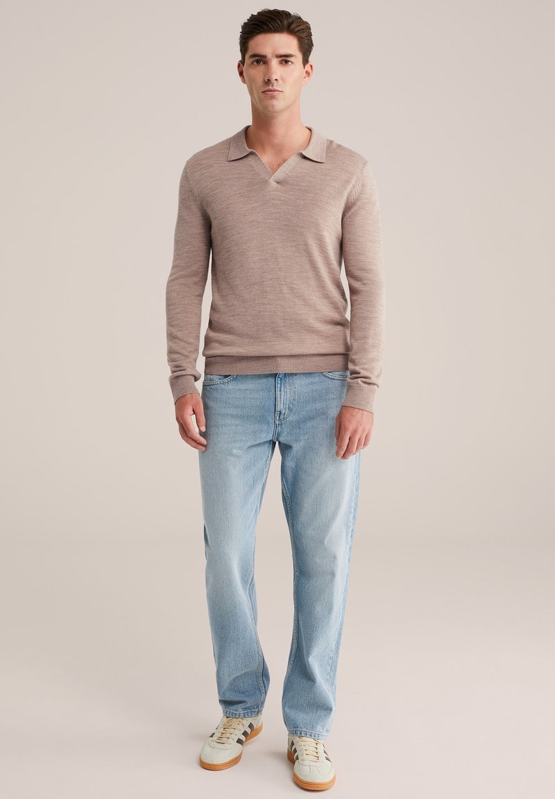 WE Fashion FUNDAMENTALS Polo shirt light brown Zalando