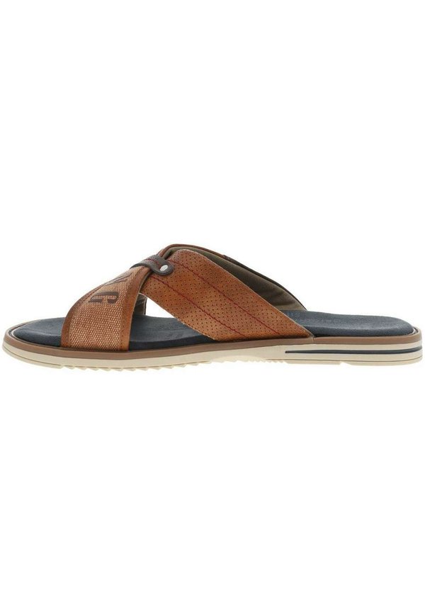 Pantolette flach - marron