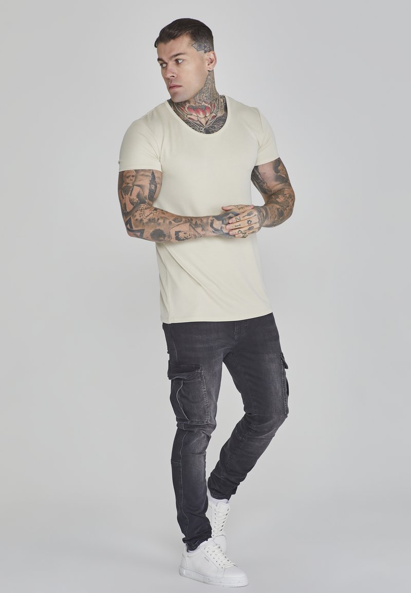 SikSilk T-shirt basic crème