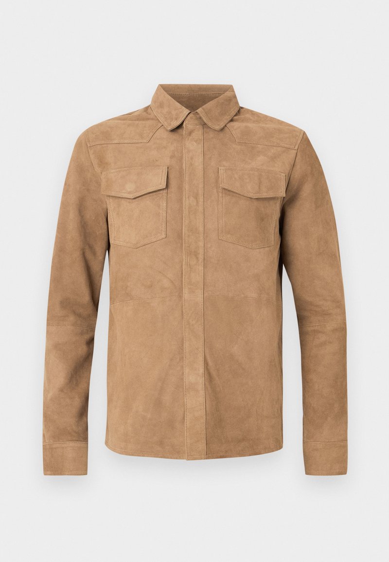 Goosecraft Overhemd zandkleur Goosecraft Overhemd zandkleur