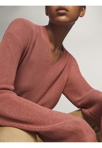 Massimo Dutti Strickpullover - neon pink