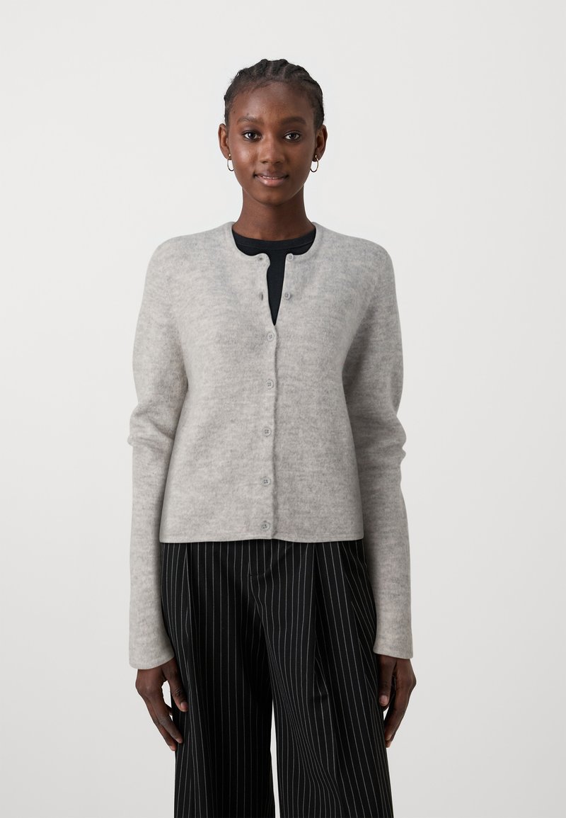 Gina Tricot CARDIGAN - Kardigan - light grey melange