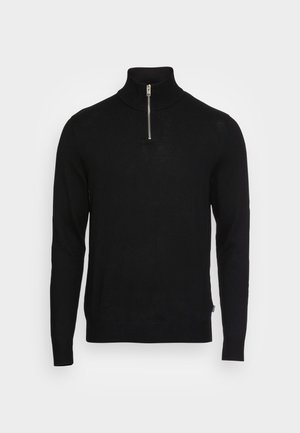 Jack & Jones JJEEMIL HALF ZIP - Svetr - black