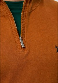 U.S. Polo Assn. BRISON HALF ZIP - Džemperis - pumpkin spice melange